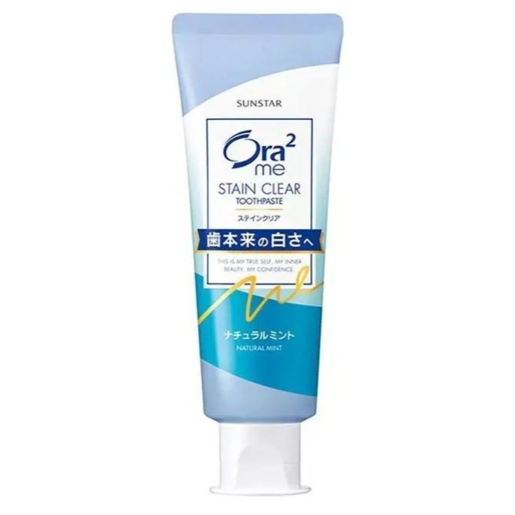 SUNSTAR Ora2 Me Stain Clear Paste – Pastă de dinți pentru albire și îndepărtarea plăcii (Aromă: Ceai Alb), 125 g