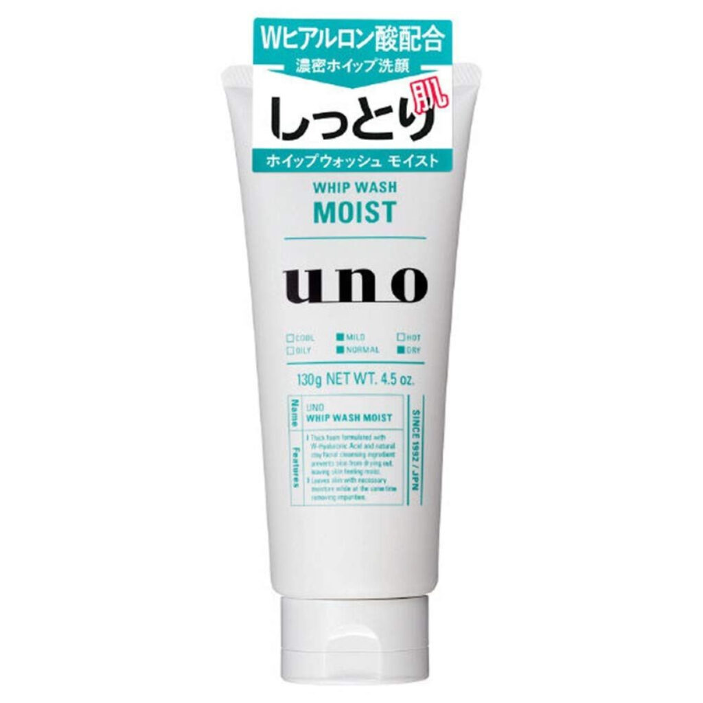 FINETODAY Uno Whip Wash Moist – Spumă hidratantă pentru curățarea tenului masculin, 130 g